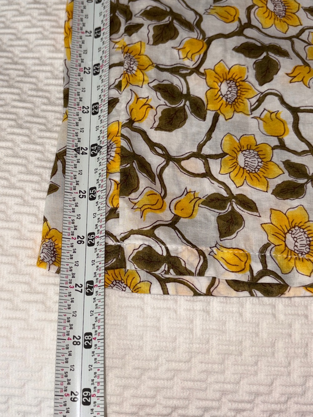 J Crew Cotton voile beach pant in daffodil daze block print Sz Medium - Picture 12 of 16